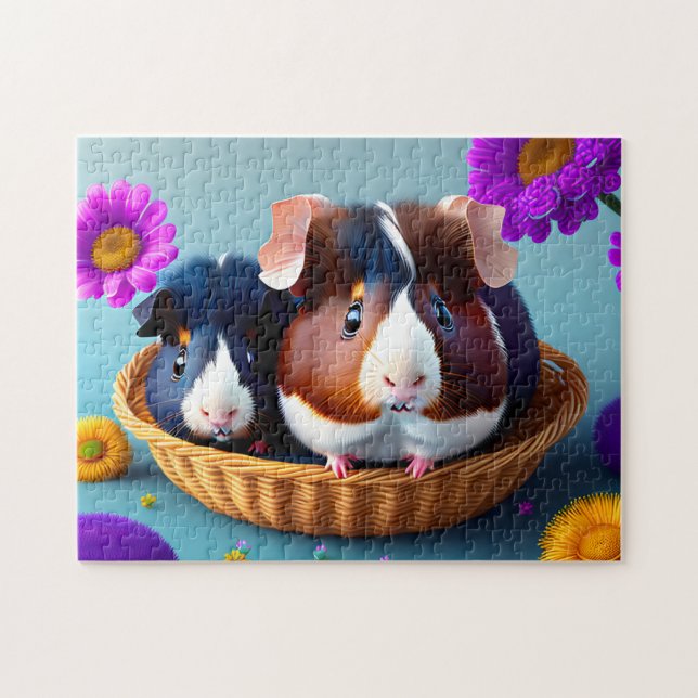 Fun and cute guinea pigs  (Horizontal)