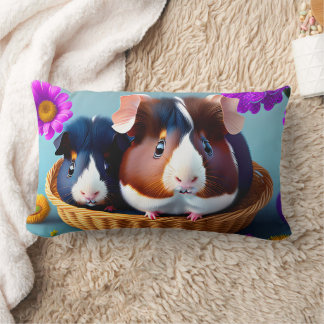 Fun and cute guinea pigs  lendenkissen