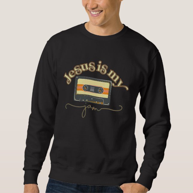 Fun and Inspirational Jesus is My Jam Sweatshirt (Vorderseite)