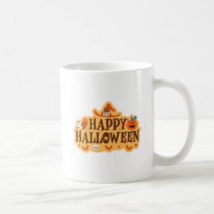 Fun and Spooky Happy Halloween Sticker Design Kaffeetasse