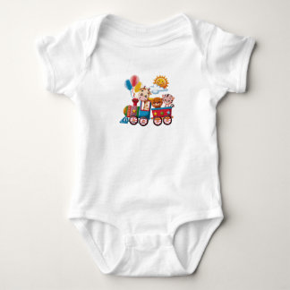 "Fun Animal Train Baby Bodysuit – Colorful & Playf Strampler