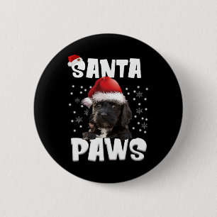 Fun Apoo Weihnachtslicht Tree Dog Lover Xmas Button