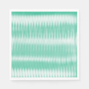 Fun Aqua Green White Gefärbte Krawatte Napkins Serviette