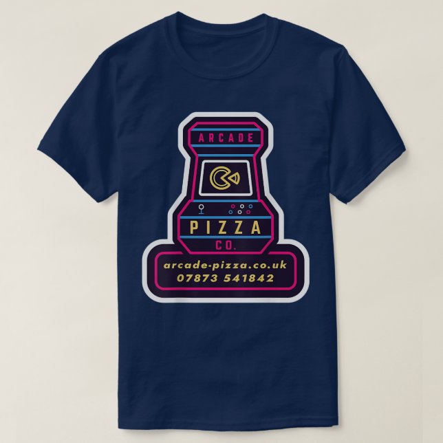 Fun Arcde Pizza Merch T - Shirt (Design vorne)