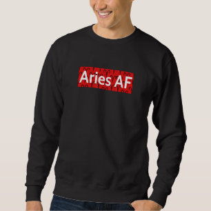 Fun Aries Astrologie Signierung Muster Cool Aries Sweatshirt