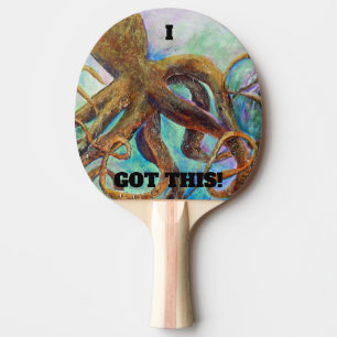 Fun Art - Ich Got dieses Octopus Ping Pong Paddle Tischtennis Schläger