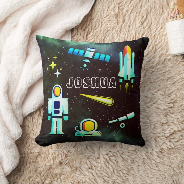 Fun Astronaut Collage Personalisiert Kissen (Decke)