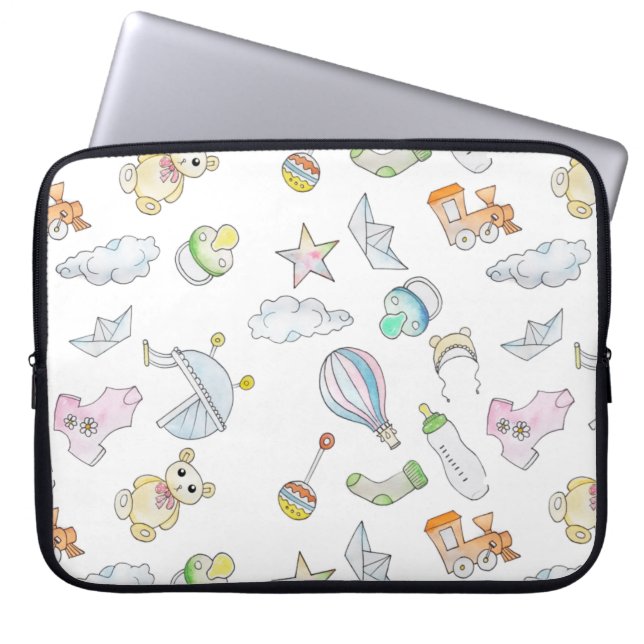 Fun Baby Dinge Laptopschutzhülle (Vorderseite)