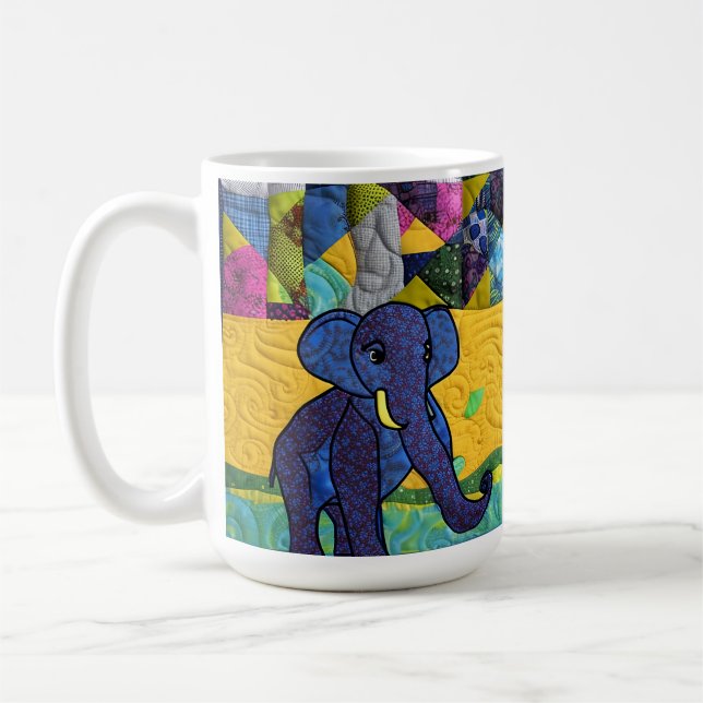 Fun Baby Elephant - quillike Design Kaffeetasse (Links)