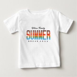 Fun Baby Summer Sunset Beach Family Vacation  T-shirt