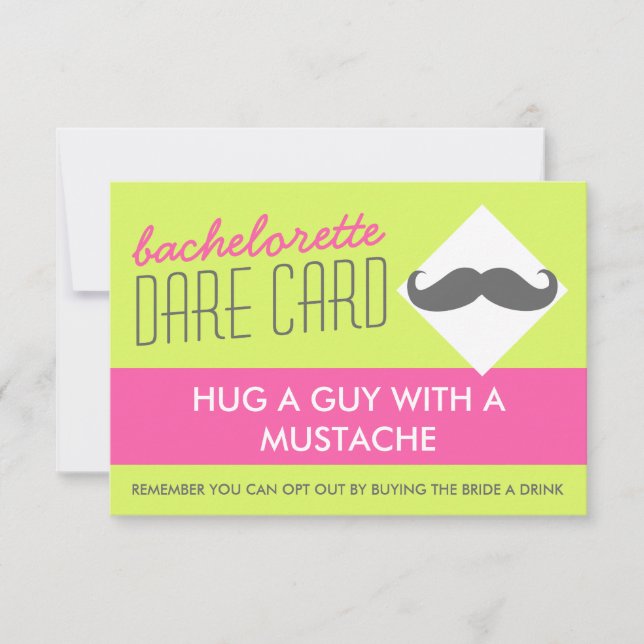 Fun Bachelorette DARE carte de jeu - embrasser un  (Devant)