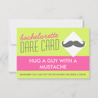 Fun Bachelorette DARE Spielkarte - Typ umarmen Einladung