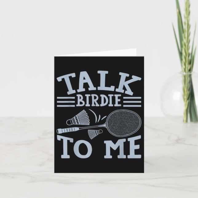 Fun Badminton Player Match Game Joke Karte (Vorderseite)