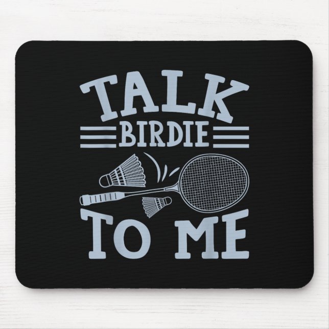 Fun Badminton Player Match Game Joke Mousepad (Vorne)