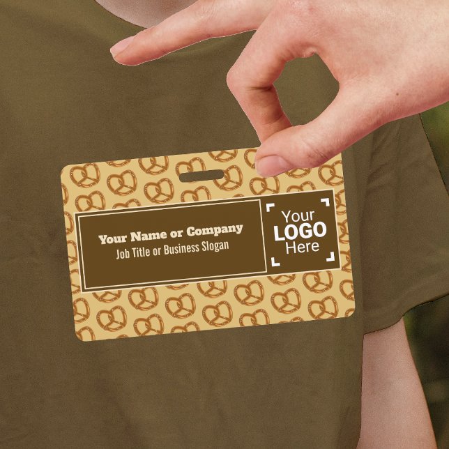 Fun Bakery oder Coffee Shop Bretzel Motif, Ihr Log Ausweis (Von Creator hochgeladen)