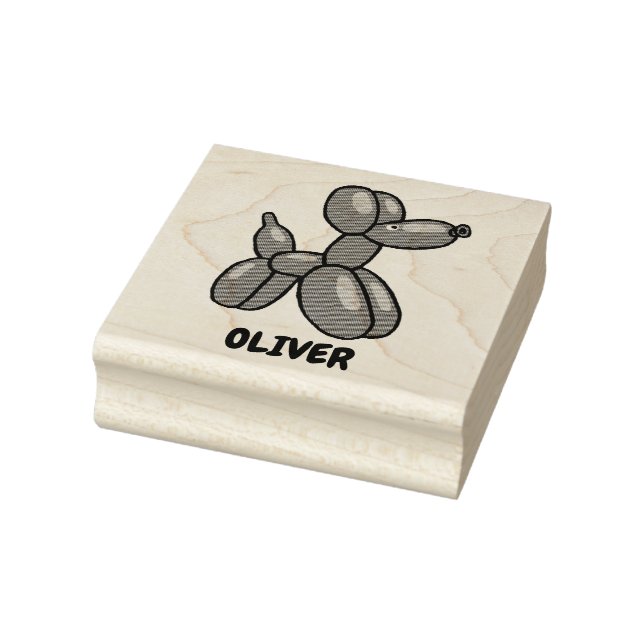 Fun Ballon Tier Hund Custom Design Gummistempel (Stempel)