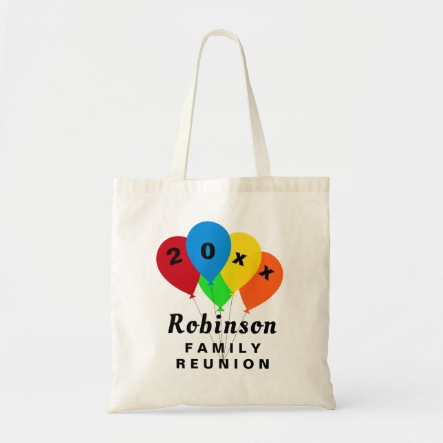 Fun Balloon Design Family Wiedersehen Souvenir Ges Tragetasche (Vorne)