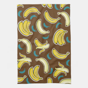 Fun Banana Pattern Geschirrtuch