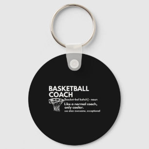 Fun Basketball Coach Definition Gecoacht Geschenk Schlüsselanhänger