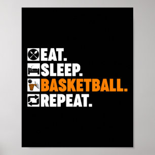 Fun Basketball für Männer Frauen Team Sport Basket Poster