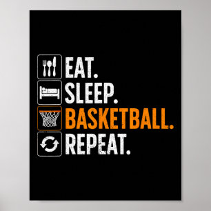 Fun Basketball für Männer Frauen Team Sport Basket Poster