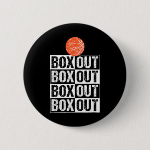 Fun Basketball Geschenkboxen Out Sprichwort Button