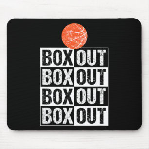Fun Basketball Geschenkboxen Out Sprichwort Mousepad
