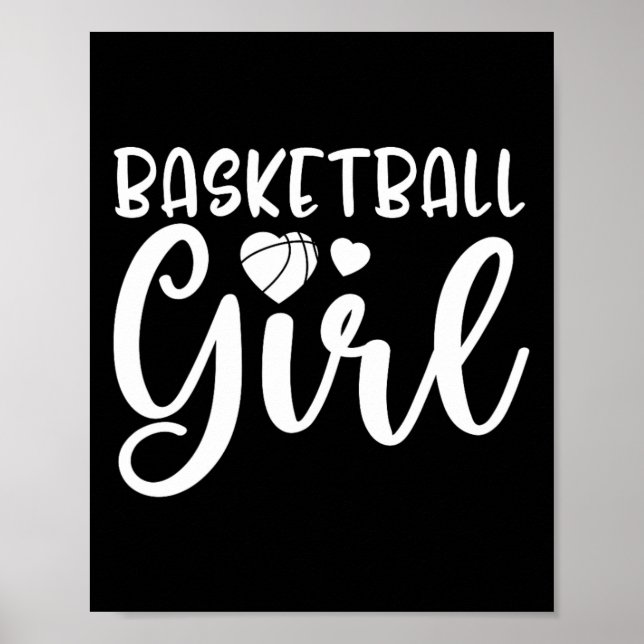 Fun Basketball Girl Basketball Lover Poster (Vorne)