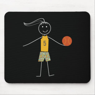 Fun Basketball Girls Basketball Spieler Mousepad