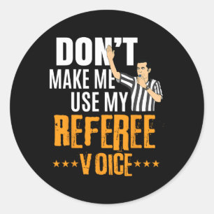 Fun Basketball Ref Hoops - Basketball-Schiedsricht Runder Aufkleber