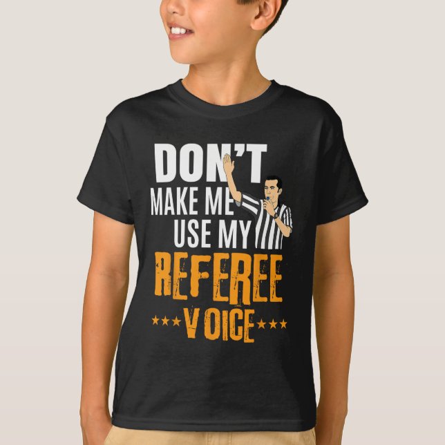 Fun Basketball Ref Hoops - Basketball-Schiedsricht T-Shirt (Vorderseite)
