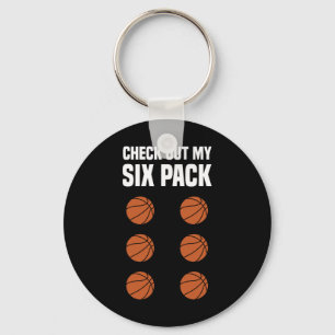 Fun Basketball Six Pack Basketball Spieler Schlüsselanhänger