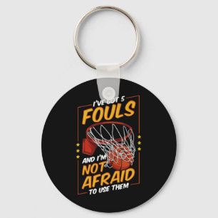 Fun Basketball Spieler 5 Fouls Defensive Fouls Fou Schlüsselanhänger