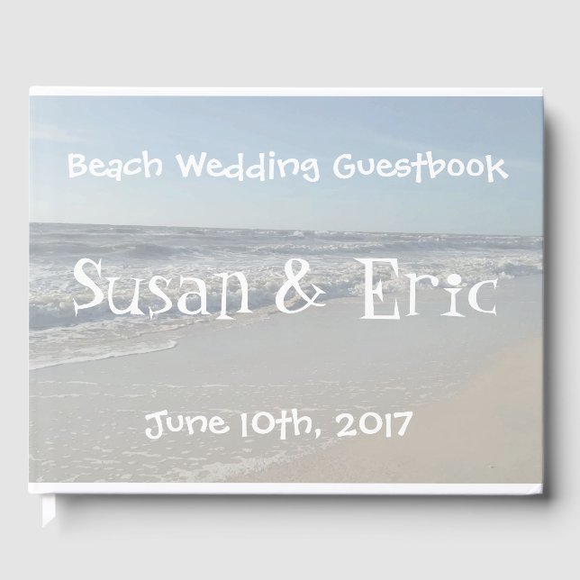 Fun Beach Print Wedbook Gästebuch (Vorderseite)