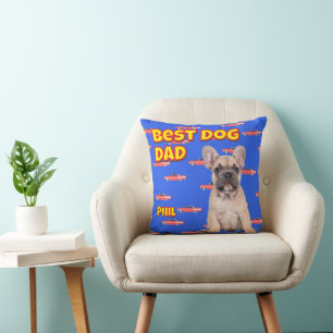 Fun Best Dog Vater - Benutzerdefiniertes Foto Gesc Kissen