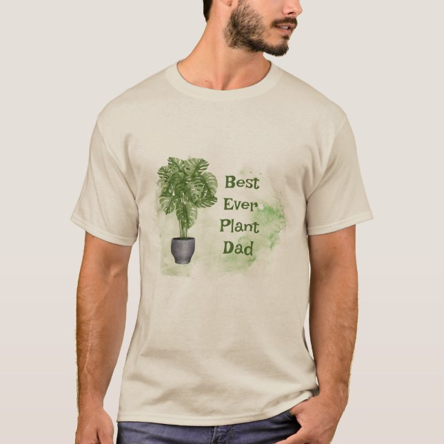 Fun Beste je Pflanze Vater Haushaltspflanze Monste T-Shirt (Vorderseite)