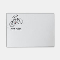 Fun Bicyclist Design mit "Pedal Power"-Text