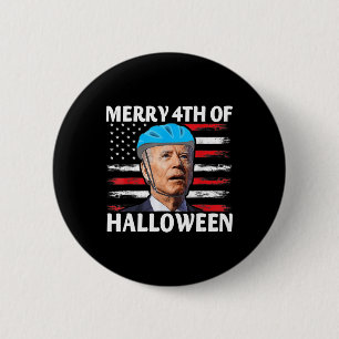 Fun Biden Dazed Merry th Juli glückliche Halloween Button