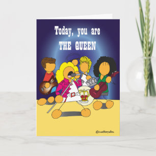 Fun birthday card, You are the queen Karte