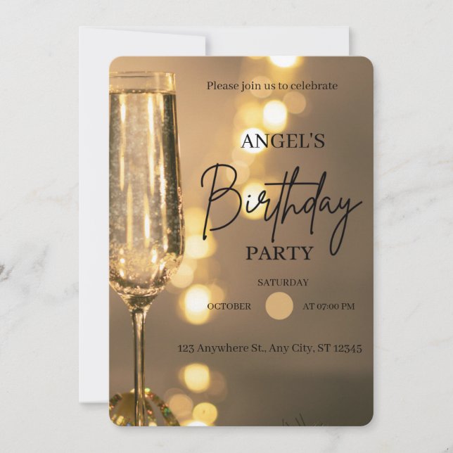 Fun Birthday Celebration Invitation (Devant)