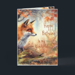 Fun Birthday Husband Proud of Animal Nature Karte<br><div class="desc">Spaß zum Geburtstag für den Ehemann Smart als Fuchs-Proud der Tierwelt</div>