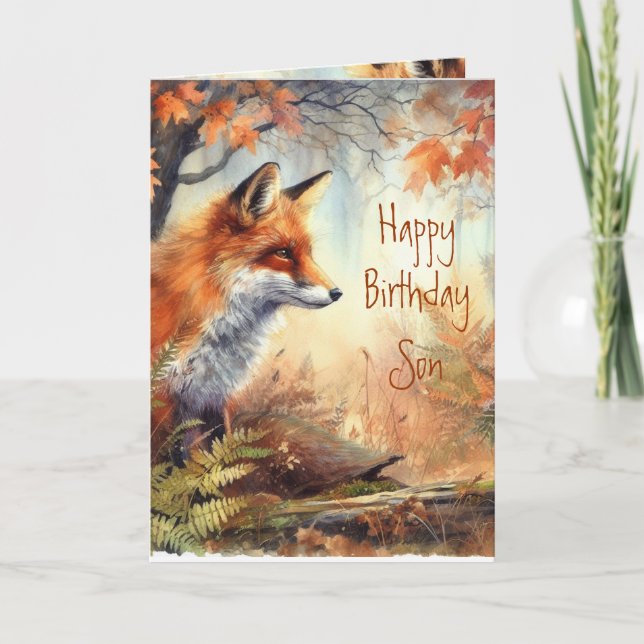 Fun Birthday Son Proud of Animal Nature Karte (Vorderseite)