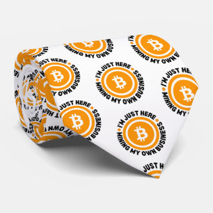 Fun Bitcoin NUR MEIN EIGENES GESCHÄFTSKYPTO MINIMI Krawatte