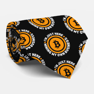 Fun Bitcoin NUR MEIN EIGENES GESCHÄFTSKYPTO MINIMI Krawatte