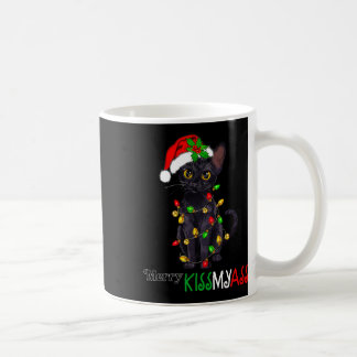 Fun Black Cat Merry Kissmy Xmas Pajamas Chritsmas Kaffeetasse