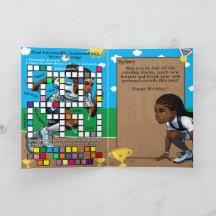 Fun Black Girls Track Star Geheimmeldung Geburtsta