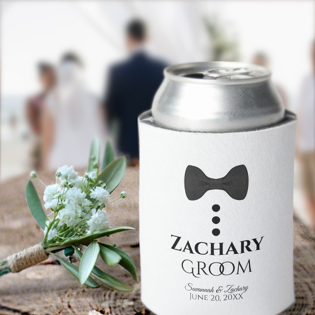Fun Black Krawatte Groom Wedding Foam kann kühler Dosenkühler (Von Creator hochgeladen)