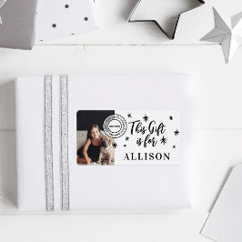 Fun Black Script Personalisiert Foto Name Geschenk