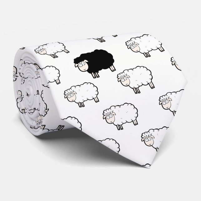 Fun Black Sheep of the Family Novelty Krawatte (Gerollt)