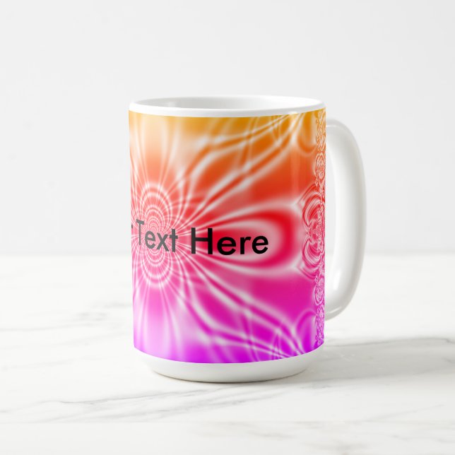 Fun Blank Fraktal Art Kaffeetasse (VorderseiteRechts)